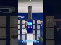 เครื่องชั่งไขมันความสูงน้ำหนักอัลตราโซนิกร้านขายยาพร้อมความดันโลหิตออมรอน