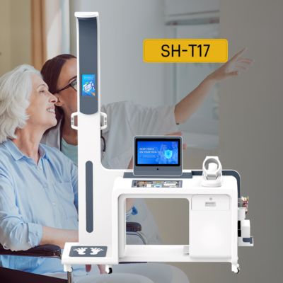SH-T17 Factory Supply Smart Health Checkup Kiosk Medical Diagnostic Equipment with Body Analyzer 