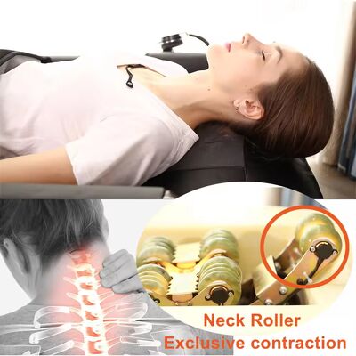 New Arrival Warm Rolling Stone Therapy Lumbar Relax Full Back V3 Jade Master Spine Relaxing Infrared Massage Bed