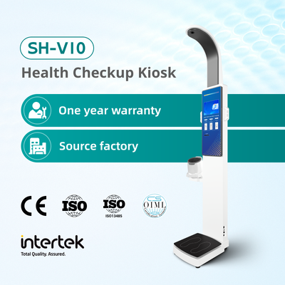 Self Service Health Kiosk Height Weight and Blood Pressure Scale for Pharmacy Body Composition Analyzer Machine