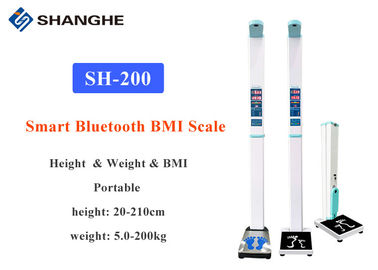 Automatically Measure Digital Height And Weight Machine , Stable Smart Bmi Body Fat Scale