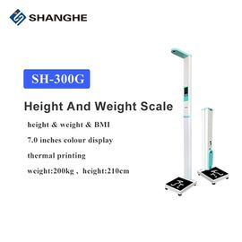 Calculation Of Bmi 210cm Height And Weight Measurement Medical Scales Metal Cabinet
