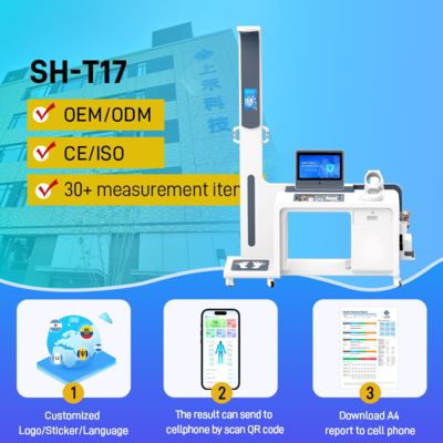 Kiosk ทางการแพทย์คุณภาพสูงบริการตนเอง Kiosk การตรวจจับอัจฉริยะ All-in-One การวินิจฉัยสุขภาพมัลติฟังก์ชั่น